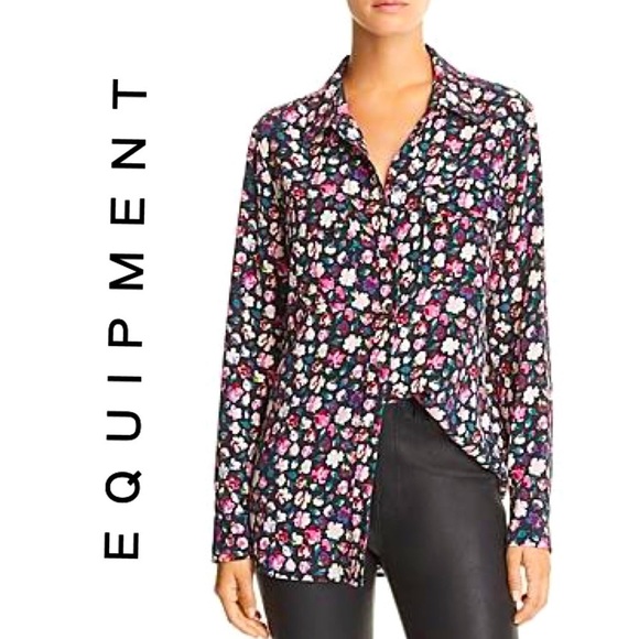 Equipment Tops - EQUIPMENT Slim Signature Floral Blouse